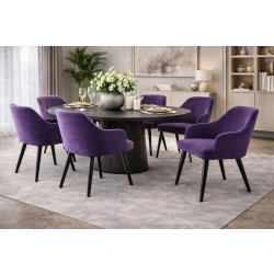 Krzesło tapicerowane  DELUXE KR-9 Tkanina Casablanca 2311