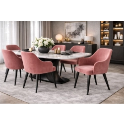 Krzesło tapicerowane DELUXE KR-9 Tkanina Piano 20