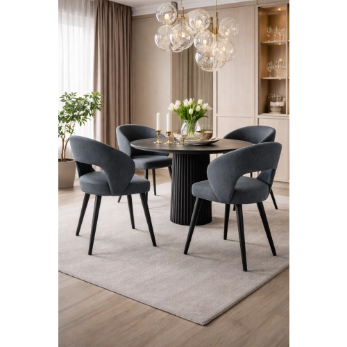 Krzesło tapicerowane DELUXE KR-8 Tkanina Maya 09