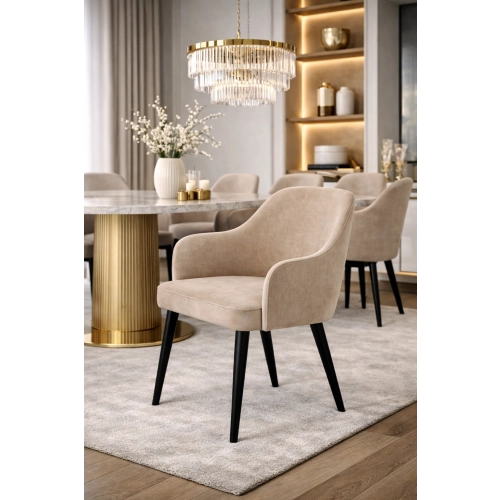 Krzesło tapicerowane DELUXE KR-9 Tkanina Hold Me 03