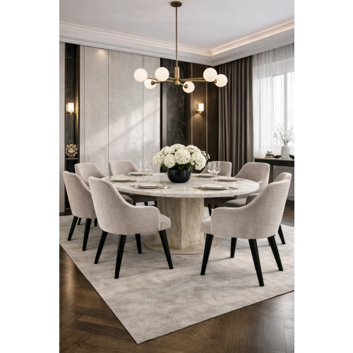 Krzesło tapicerowane DELUXE KR-9 Tkanina Spello 02