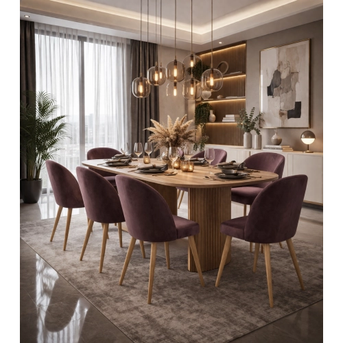 Krzesło tapicerowane DELUXE KR-2 Tkanina Piano 18