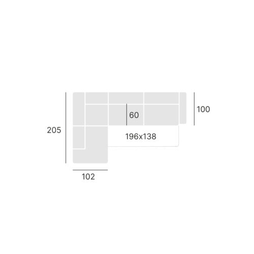 Narożnik Daytona Tkanina Castel-80