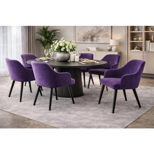 Krzesło tapicerowane  DELUXE KR-9 Tkanina Casablanca 2311