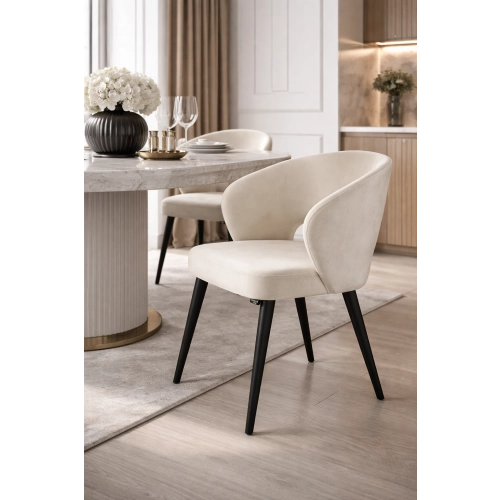 Krzesło tapicerowane DELUXE KR-8 Tkanina Piano 01