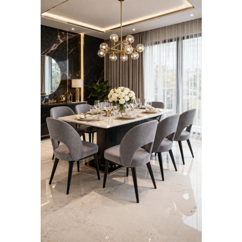 Krzesło tapicerowane DELUXE KR-8 Tkanina HOLD ME 32