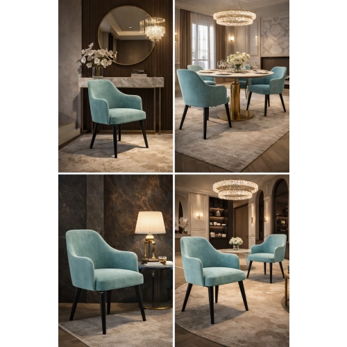 Krzesło tapicerowane DELUXE KR-9 Tkanina Hold Me 19