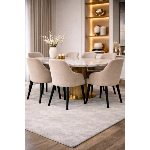 Krzesło tapicerowane DELUXE KR-9 Tkanina Hold Me 03