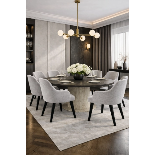 Krzesło tapicerowane DELUXE KR-9 Tkanina Spello 03