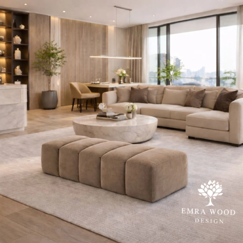 Pufa Bubble tapicerowana – nowoczesna pufa premium PU-10